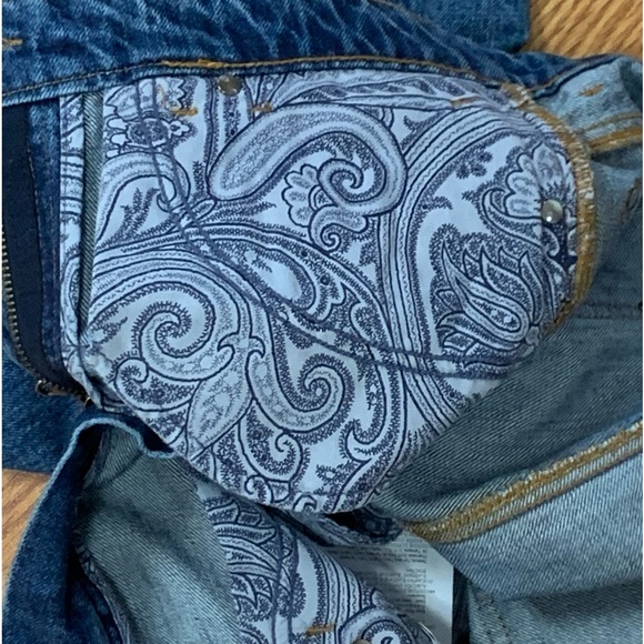 Amazing Vintage Etro Embroidered Boho Paisley Bootcut Flare Jeans - Picture 5 of 14